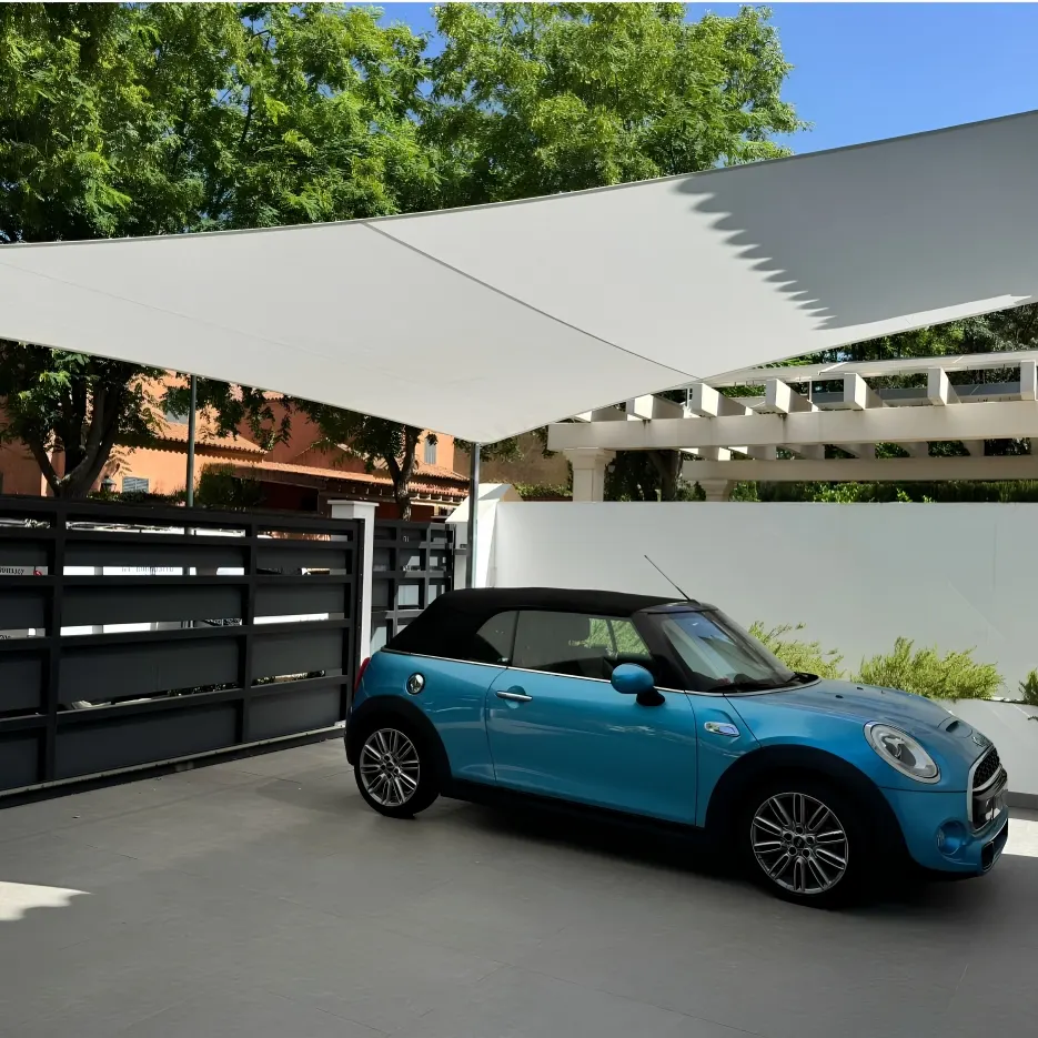 Residential Car Parking Tensile Shade