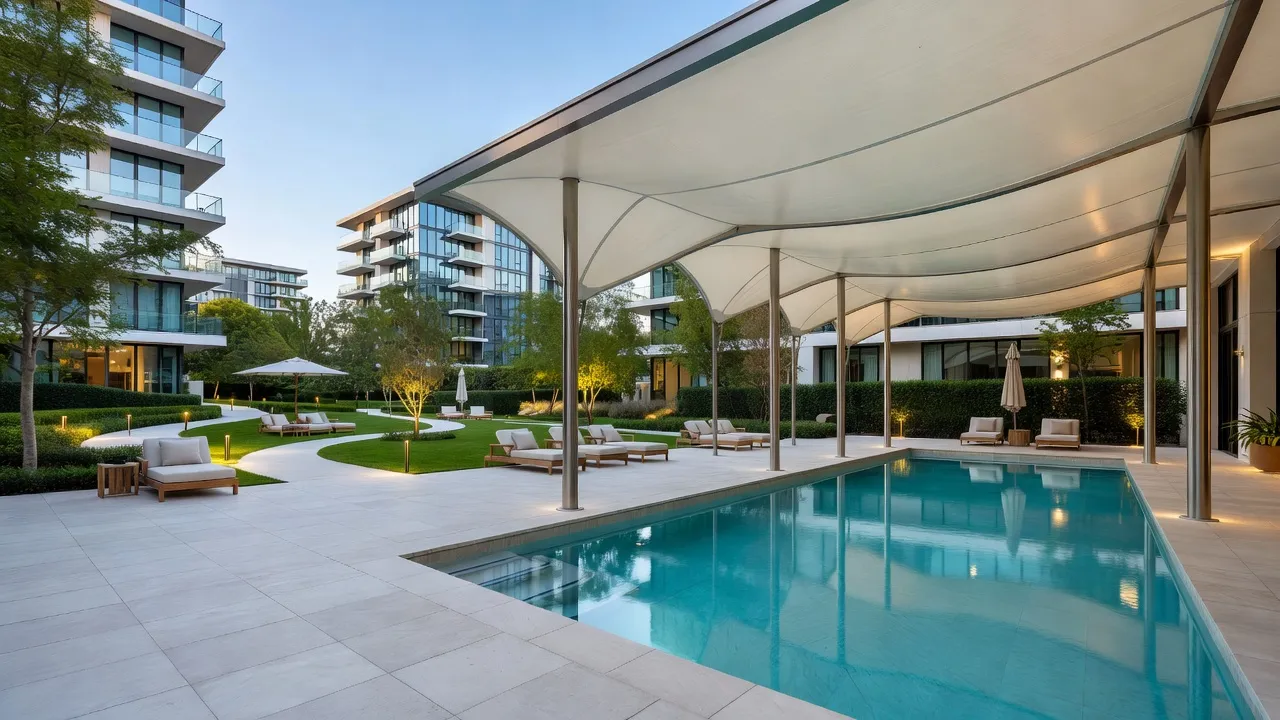 Swimming Pool Tensile Covering